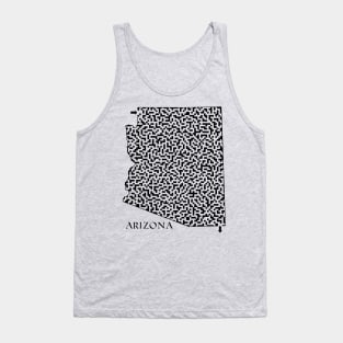 Arizona State Outline Maze & Labyrinth Tank Top